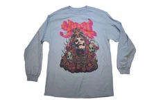 Ghost Mens Ghost Rock Band Bliss Long Sleeve Blue Shirt New Large