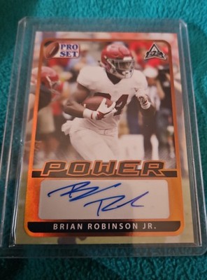 2021 Leaf Pro Set Power - Base Autographs Brian Robinson Jr. #BA-BRJ (AU, RC)