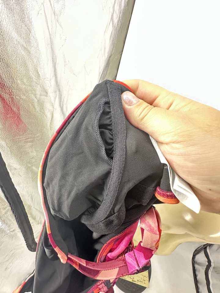 ATHLETA Size 34D/DD Square Neck Tankini Liana Floral Mauve Swim Top #657740 1-6 - Image 4 of 4