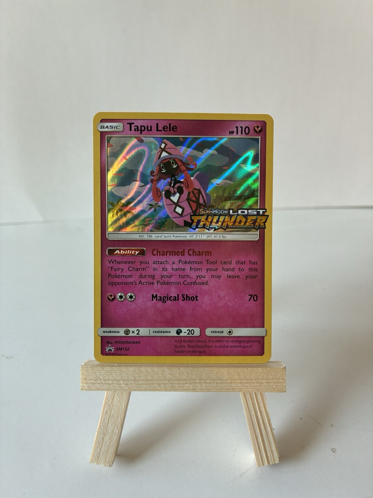 Tapu Lele SM152 Lost Thunder Holo ◇ Prerelease Black Star Promo ◇ Pokemon Card