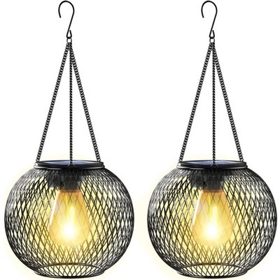 Solarlampen Außen, LED, , Hängend, 2 Stück, Garten Deko,