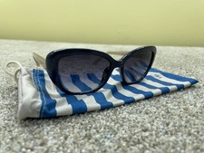 VINTAGE Fossil Sunglasses FOS 3002/S OD28 135 Blue Flesh Arms Y2K