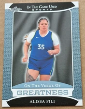 2024 Leaf In The Game Used ALISSA PILI On The Verge Of Greatness #VG-1