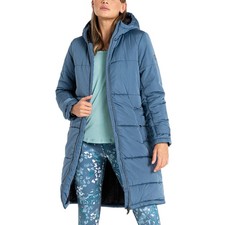 Dare 2b Womens Reputable II Longline Hooded Padded Jacket Coat - Orion Grey