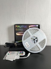 PAUTIX White Color Changing Remote Control RGB Smart IC COB LED Strip Light