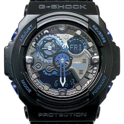 G-SHOCK GA-303B-1A Initial Blue 30th Anniv, schwarz/blau, gebraucht, Box...