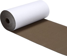 9 X 197 Inch White Single Face Corrugated Cardboard Roll B Flute Shipping Corrug