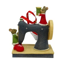 Tails With Heart Mouse It Takes Two Ho Ornament Sawing Machine  NEW 2022 Enesco