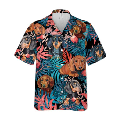 Dachshund Hawaiian Shirt Unisex Adult Hw7317