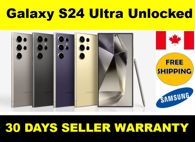 Samsung Galaxy S24 ULTRA 6.8" Display Unlocked- Very Good * Small Imperfection*