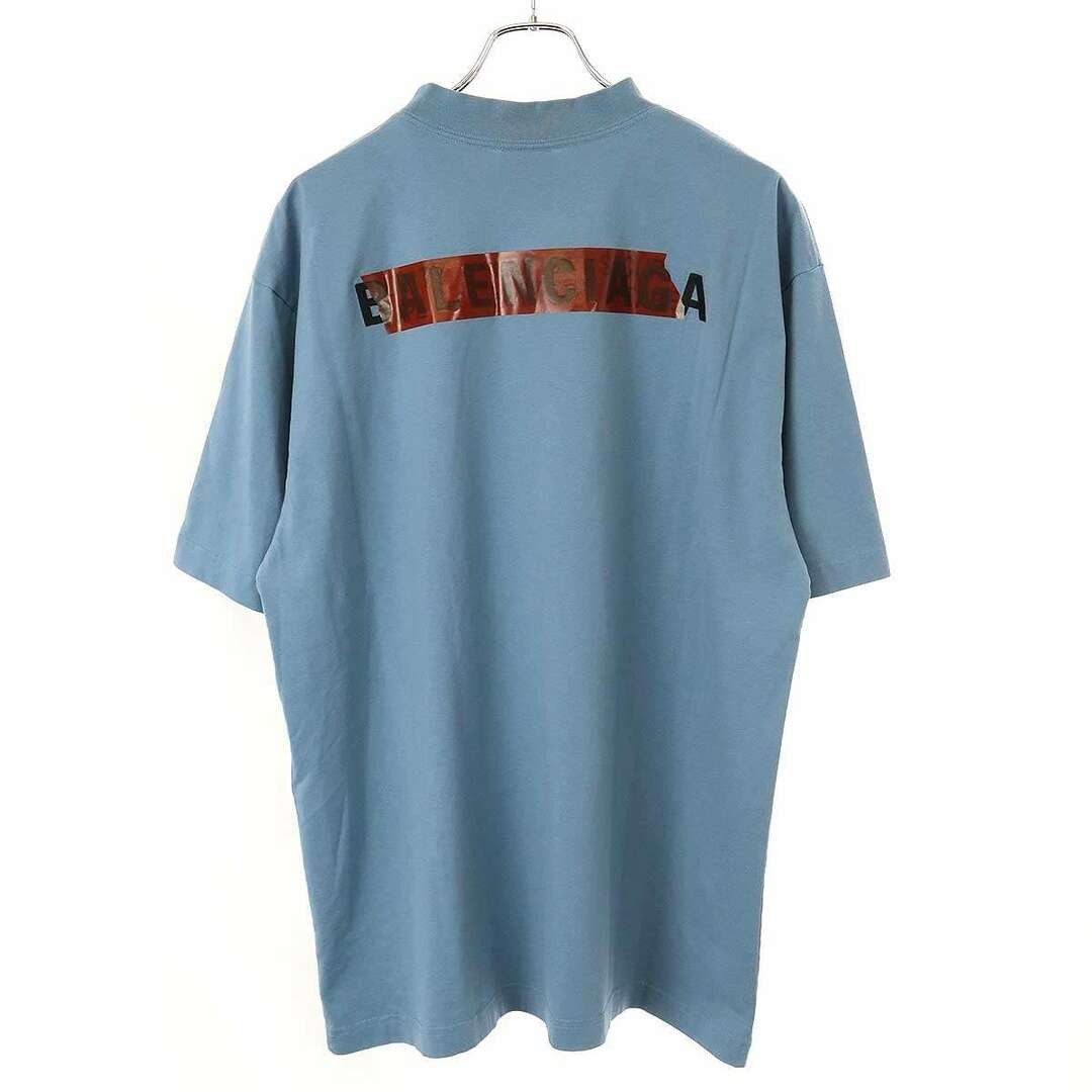 BALENCIAGA 25SS Medium Fit T-Shirt Taped Logo Tee 764235 TSVG2