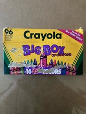 Crayola Big Box Crayons Multicolor 96 Count w/ 16 New Colors-dmg box but New1992