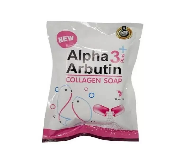 Alpha 3 Plus Arbutin Collagen Whitening Soap Bars Soap Reduce Acne