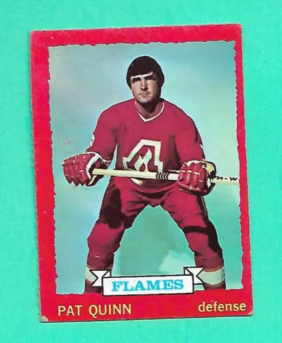 (1) PAT QUINN 1973-74 O-PEE-CHEE # 61 FLAMES VG CARD (W1716)  
