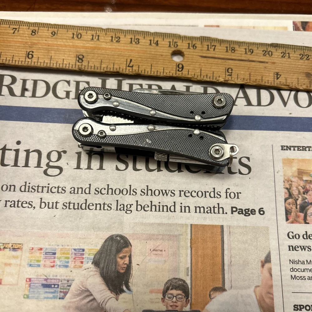Multi Tool Grey Flashlight Pliers