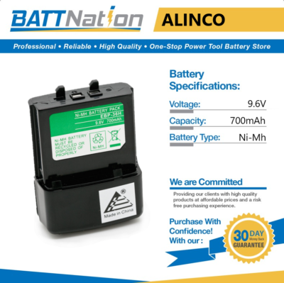9.6V 700mAh NiMh battery for Alinco EBP-36, EBP-36N, DJ-190, DJ