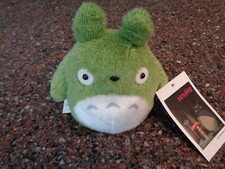 My Neighbor Totoro Green Beanbag Plush 4" Studio Ghibli Official NWT