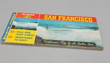 San Francisco Postcard Album Book Miniatures Bonus Travel Souvenir CA 70s Vtg