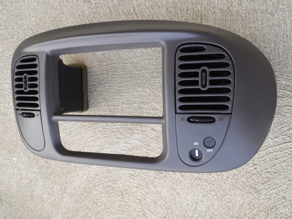 ✅ 1997 1998 1999 2000 2001 2002 FORD F150 EXPEDITION BISEL TABLERO INSERCIÓN MOLDURA GRIS Foto 3 de 4