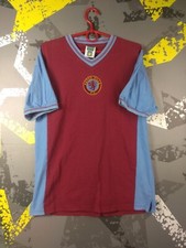 Aston Villa Jersey Retro Replicas football shirt 1982/83 Score Draw Men M ig93