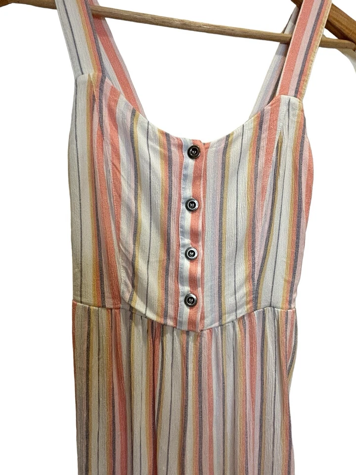 Mono SO para mujer junior sin mangas multicolor a rayas talla S botón delantero Foto 4 de 4