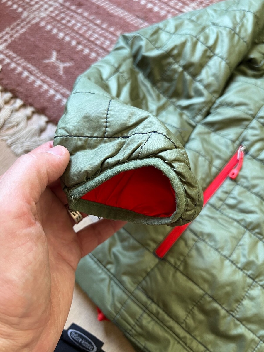Men PATAGONIA Green Nano Puff Primaloft Full Zip Sweater Jacket