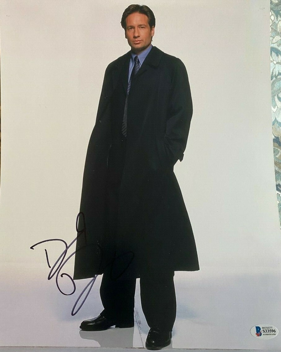 【モルダー捜査官】X Files ／David Duchovny Auto! David Duchovny signed autographed 8x10 photo X-Files Fox