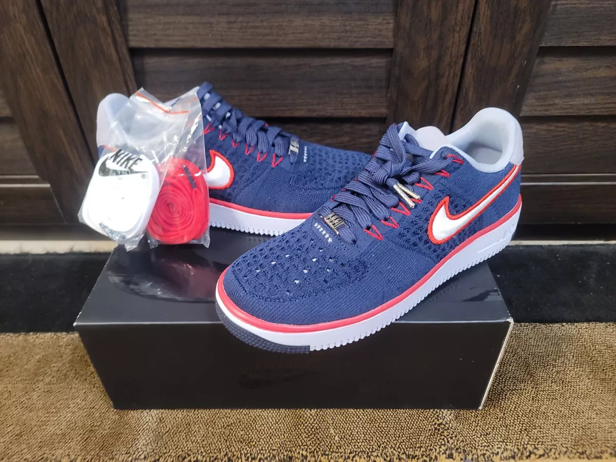 Nike Air Force 1 Ultra Flyknit Low New England Patriots Men Size 9.5 FD0495  400