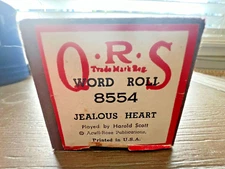 Q.R.S #8554 Jealous Heart Player Piano Roll