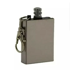 1) Pocket Keychain Camping Fire Starter Flint Tool Camp Starting Striker Survive