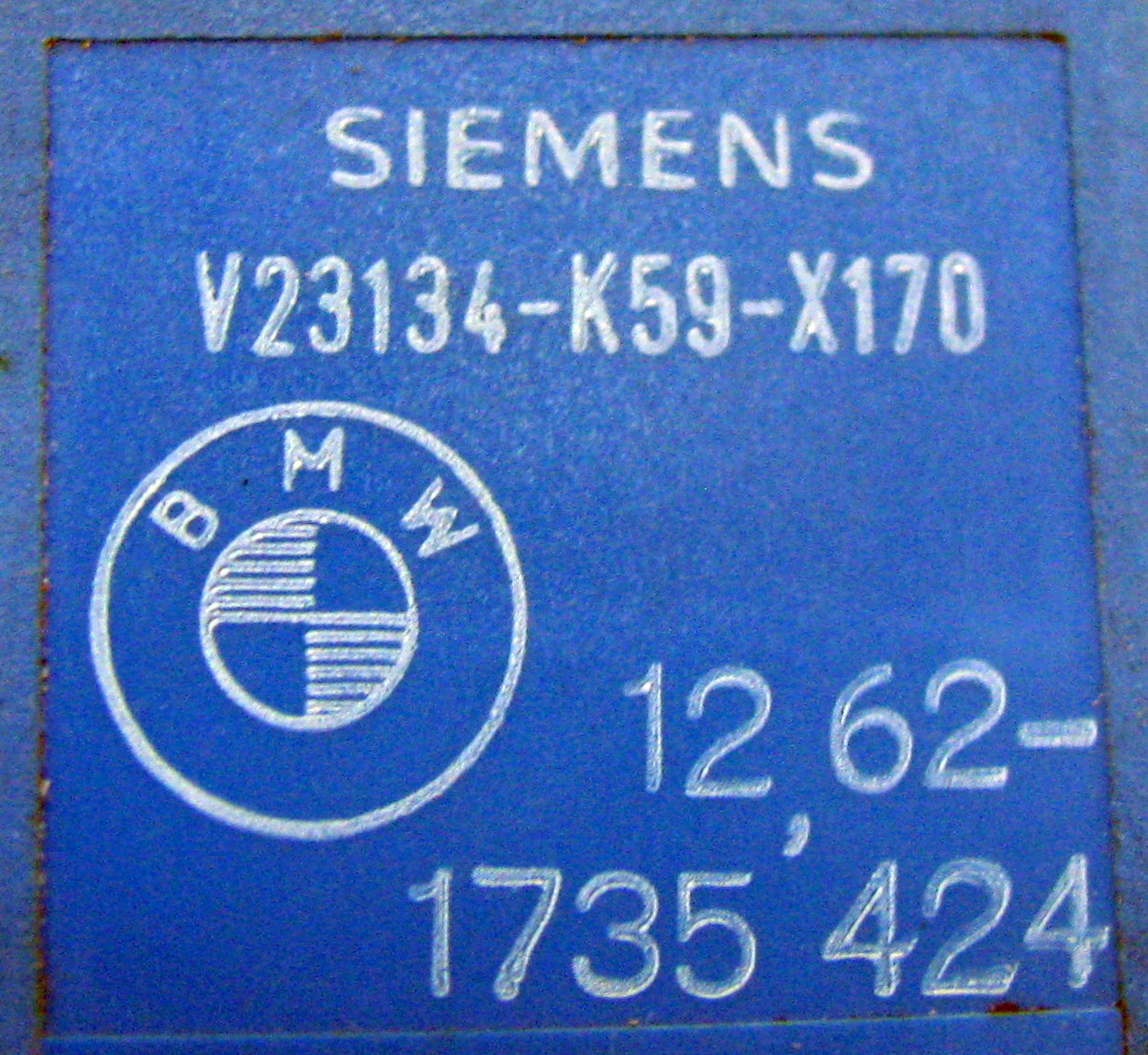 BMW Relais 12.62-1735424 Siemens V23134-k59-x170 blau online 