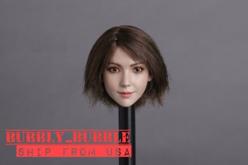 1/6 Asian Female Head Sculpt Short Hair For PHICEN Hot Toys TBLeague Figure USA - Picture 1 of 5