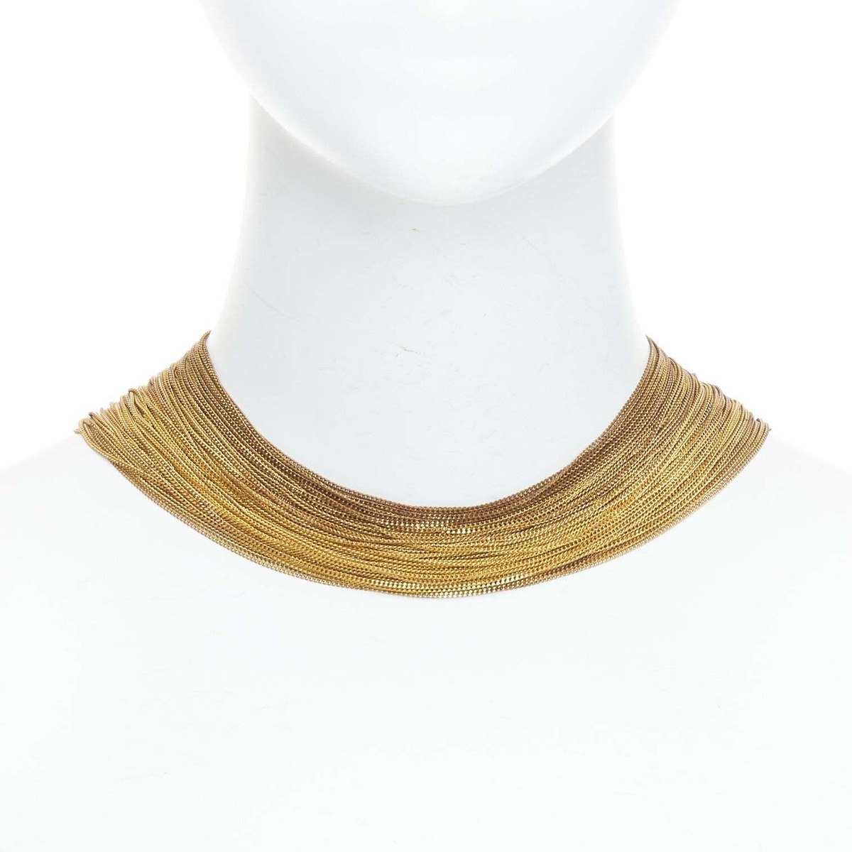 rare MAISON MARGIELA Line 11 Vintage gold tone multi chain