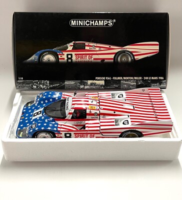 Minichamps Porsche 956 L 24H LE MANS 1986 Follmer/Morton/Miller, OVP, 1:18, D02