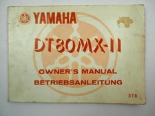 Yamaha DT80 DT80MX II Betriebsanleitung Bedie...