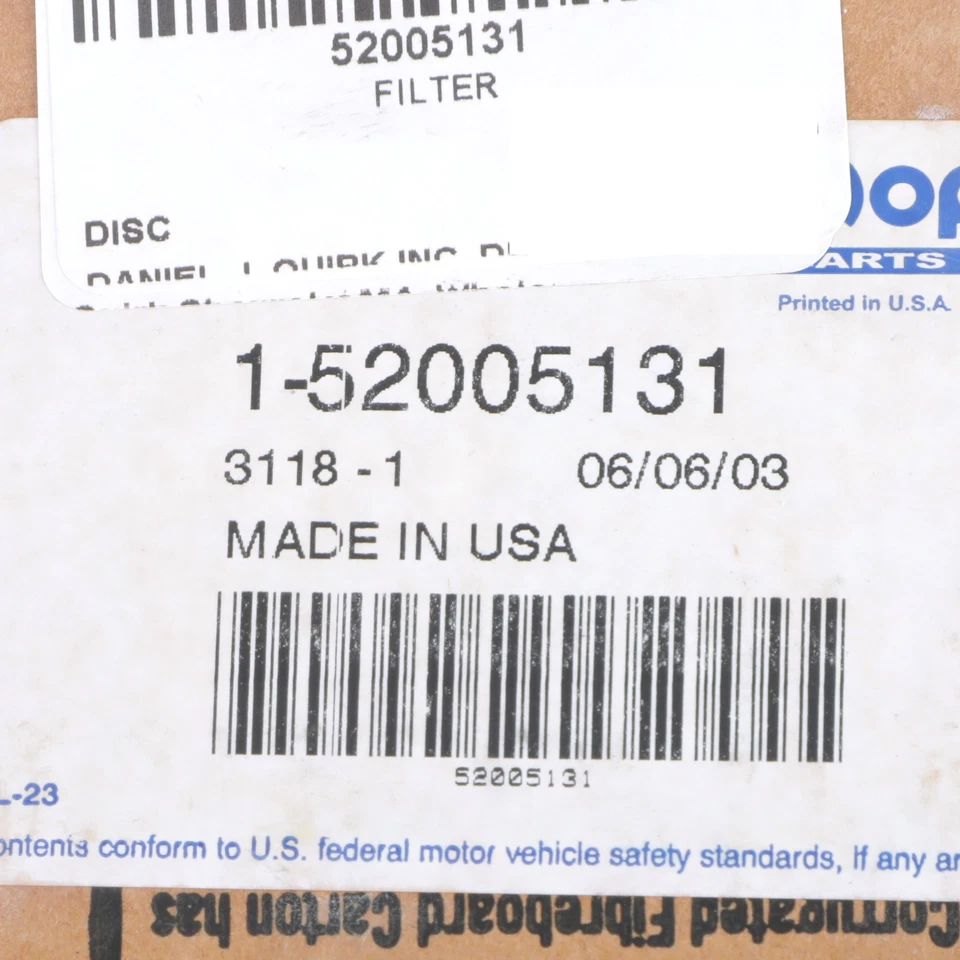 Filtro de combustível dianteiro genuíno Mopar 1993-1996 Grand Cherokee Grand Wagoneer 52005131 - Imagem 4 de 4