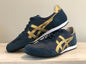 onitsuka tiger navy gold