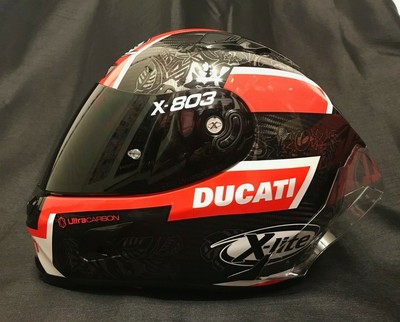 XS ''SALE'' X-Lite X803RS Carbon PETRUCCI Free DUCATI STICKER Motorrad Helm