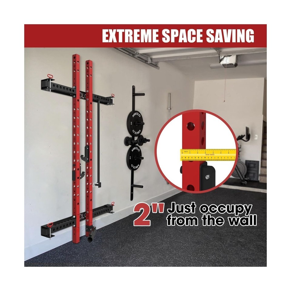 Wall Mounted Squat Rack Folding Squat Rack Wall Mounted For Home
