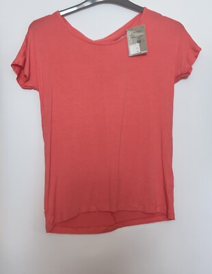 Neu mit Etikett In Extenso Jersey Cross Back T-Shirt Top Größe M