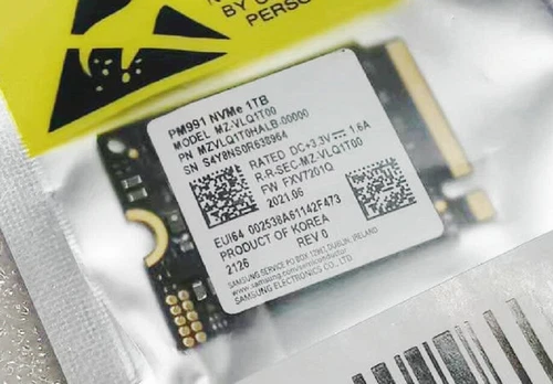 SAMSUNG PM991 M.2 2230 SSD 1TB NVMe PCIe For Microsoft Surface Pro X Pro 7+