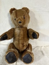 16  BROWN TEDDY BEAR REAL FUR 