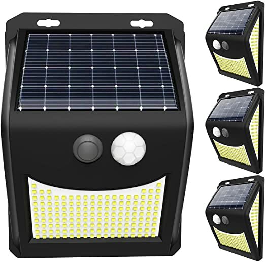 Lampe solaire de jardin à 222 LED pour illuminer vos soirées en terrasse et allées sombres