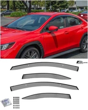 EOS Visors For 22-Up Subaru WRX JDM CLIP-ON Side Window Vent Rain Guards