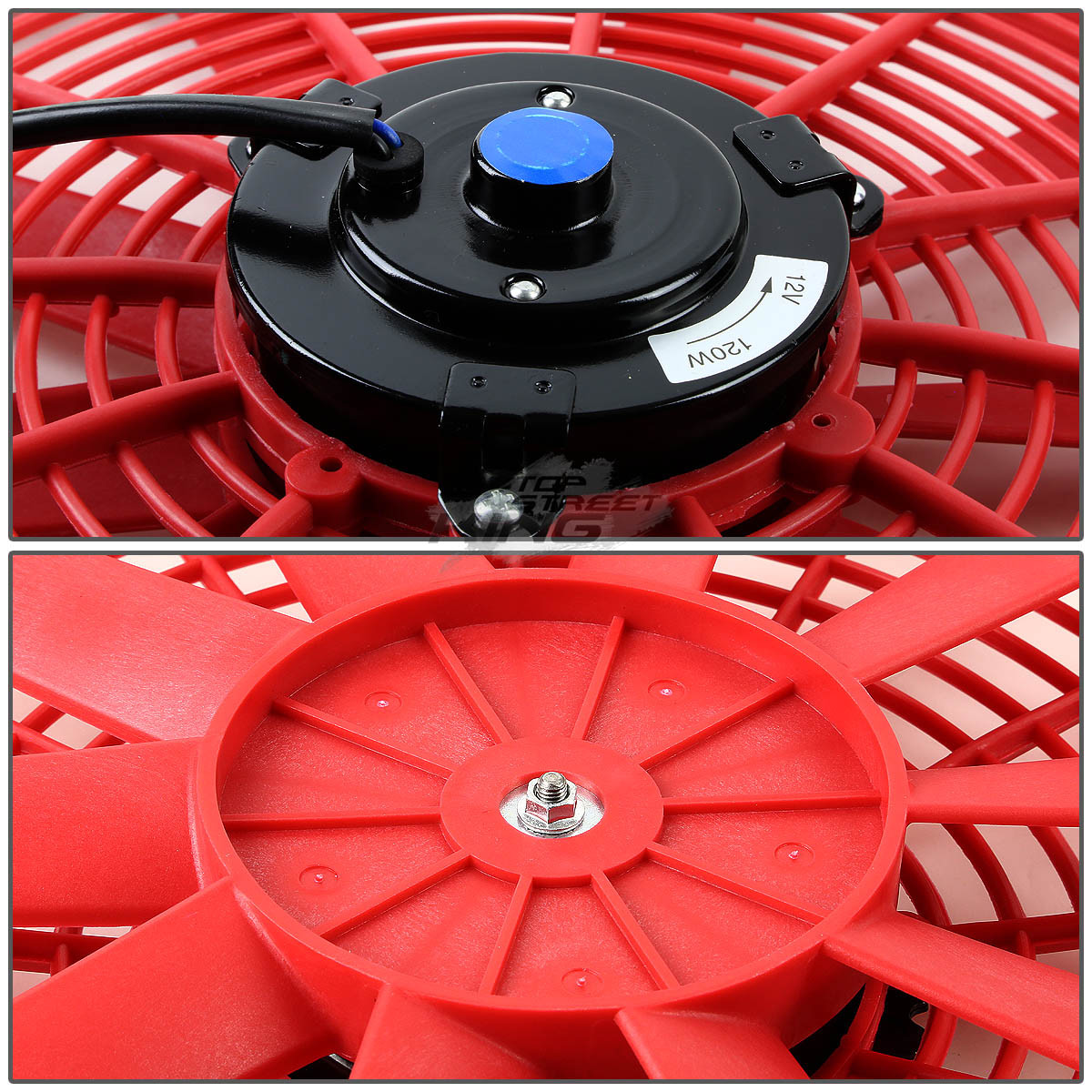 16" High Performance 12V Electric Slim Radiator Cooling Fan w/Mounting