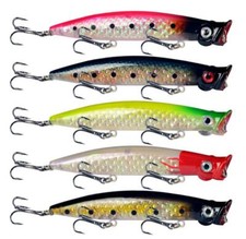 5PCS Topwater Fishing Lure Popper 13.5g Hard Artificial Freshwater and Saltwater