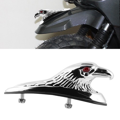 Lo último Guardabarros Guardabarros Delantero Coche Motocicleta Decoración Adorno Cabeza de Águila Estatua - Imagen 3 de 10