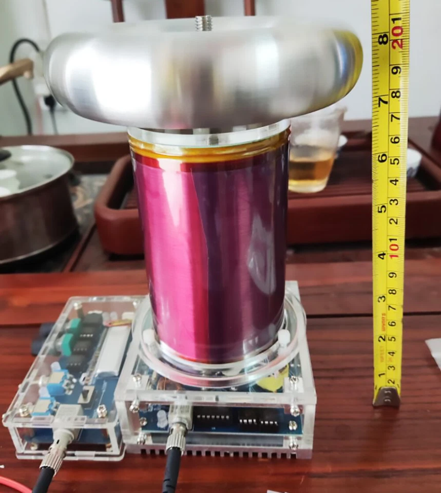 DIY music Tesla coil SSTC high frequency generator ignition lightning 110V~220V - Image 2 of 4