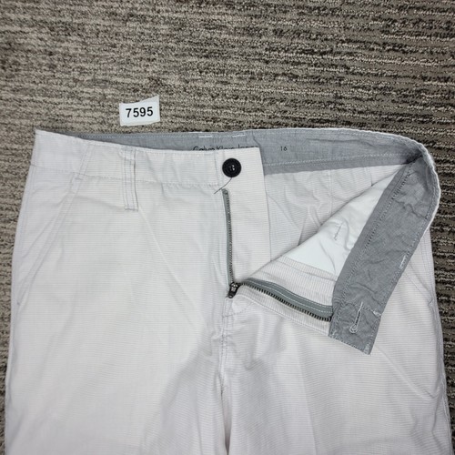 Calvin Klien Size 16 Girls Shorts High Rise White - Picture 9 of 9