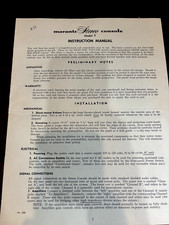 MARANTZ MODEL 7 Instruction OWNERS MANUAL SCHEMATIC DIAGRAM ORIGINAL